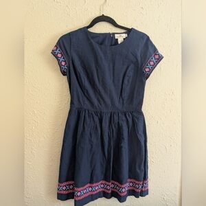 Vineyard Vines Women's Sheath 100% Cotton Embroidered Dress